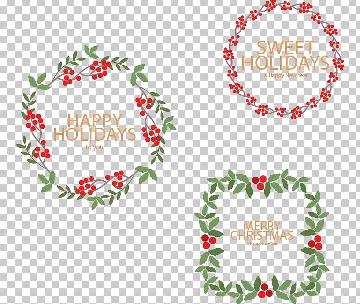Christmas Tree Wreath Euclidean PNG, Clipart, Border, Christmas Decoration, Christmas Frame, Christmas Lights, Design Free PNG Download