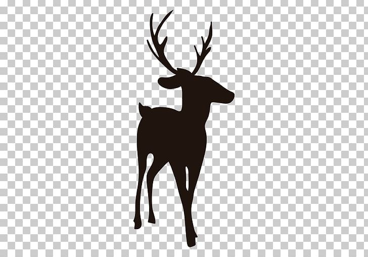 Reindeer Silhouette PNG, Clipart, Animal, Antler, Black, Cartoon, Christmas Free PNG Download