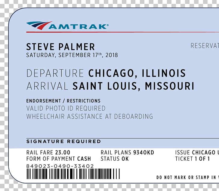 Amtrak Ticket Office Train Fare PNG, Clipart, Amtrak, Bing, Brand, Chicago, Document Free PNG Download