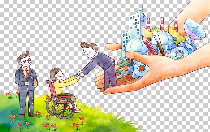 Disability China Disabled Persons Federation U4e2du534eu4ebau6c11u5171u548cu56fdu6b8bu75beu4eba Cartoon Illustration PNG, Clipart, Art, Back To, Child, Disabled, People Free PNG Download