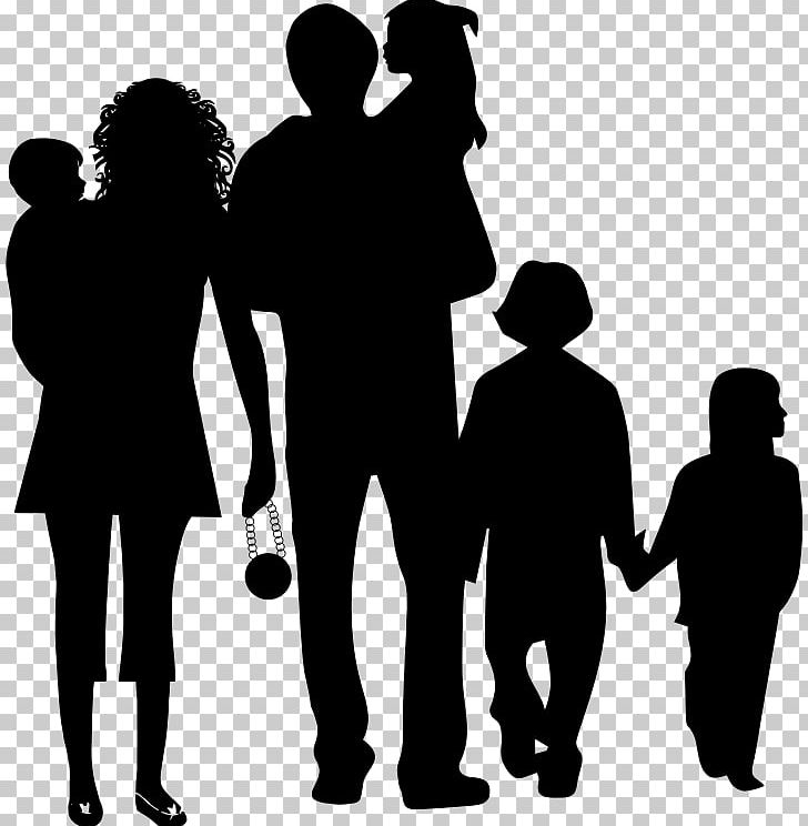 Family Silhouette PNG, Clipart, Autocad Dxf, Black And White, Communication, Conversation, Encapsulated Postscript Free PNG Download