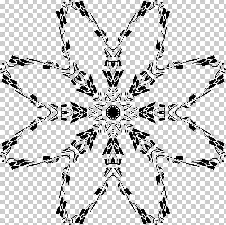 Snowflake PNG, Clipart, Black, Black And White, Body Jewelry, Christmas Ornament, Circle Free PNG Download