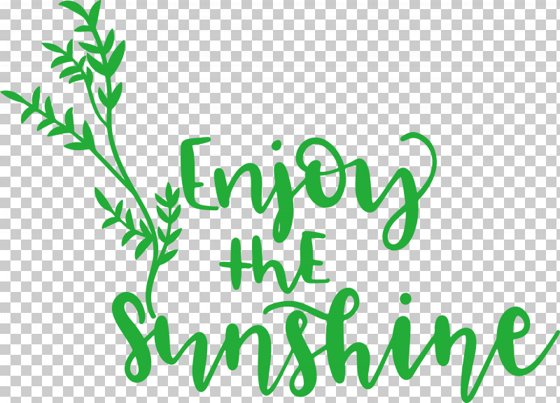Sunshine Enjoy The Sunshine PNG, Clipart, Green, Leaf, Logo, Meter, Plants Free PNG Download