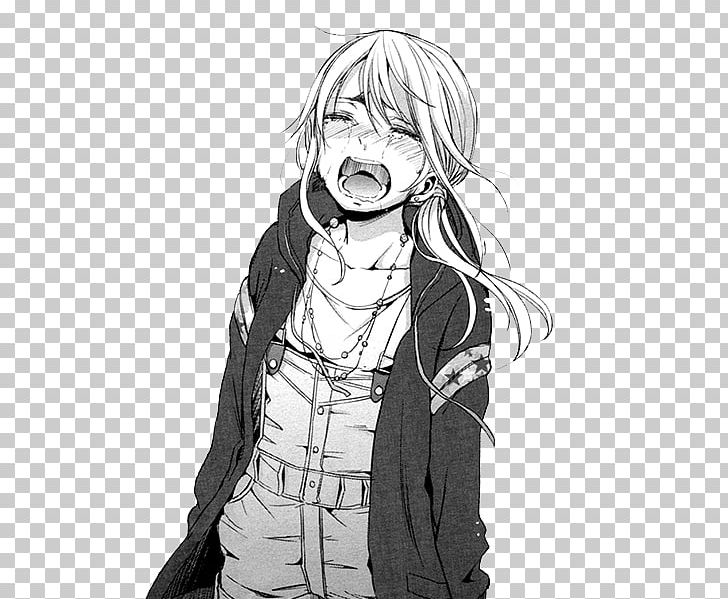 Anime Manga Drawing Crying PNG, Clipart, Anime, Art, Artwork, Black, Black And White Free PNG Download