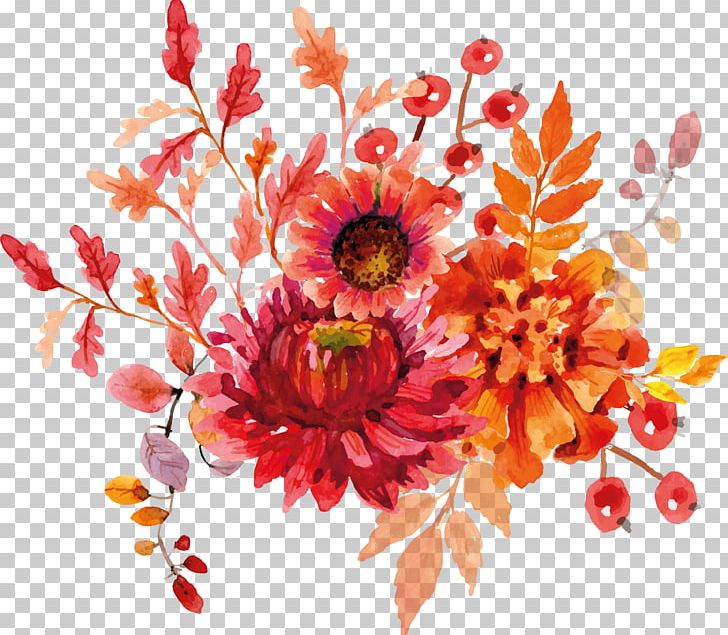 Cut Flowers Watercolor Painting PNG, Clipart, Art, Chrysanths, Clip Art, Cut Flowers, Dahlia Free PNG Download