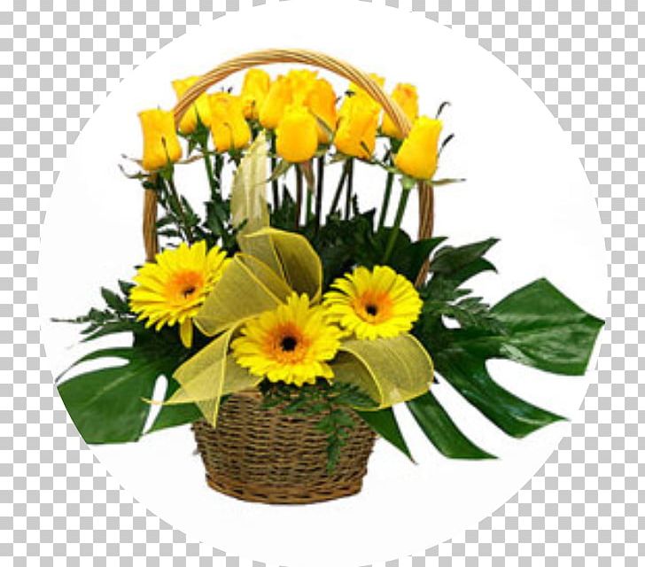 Flower Basket Floristry Floral Design Transvaal Daisy PNG, Clipart, Basket, Birthday, Common Sunflower, Cut Flowers, Daisy Family Free PNG Download