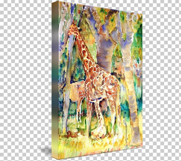 Giraffe Watercolor Painting Abstract Art PNG, Clipart, Abstract, Abstract Art, Animals, Art, Canvas Free PNG Download