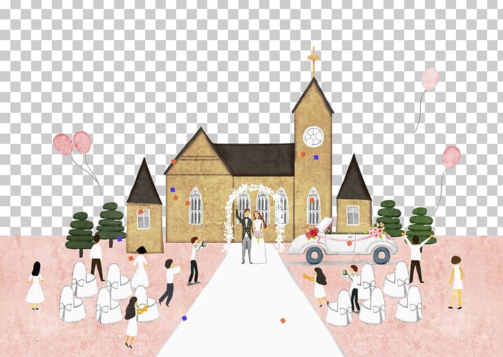Marriage Illustration PNG, Clipart, Adobe Illustrator, Cartoon, Celebrate, Chapel, Encapsulated Postscript Free PNG Download