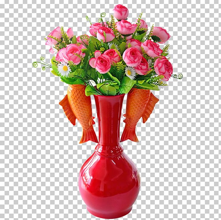 Garden Roses Vase Flowerpot Floral Design PNG, Clipart, Artificial Flower, Begonia, Continental Flowerpot, Cut Flowers, Designer Free PNG Download