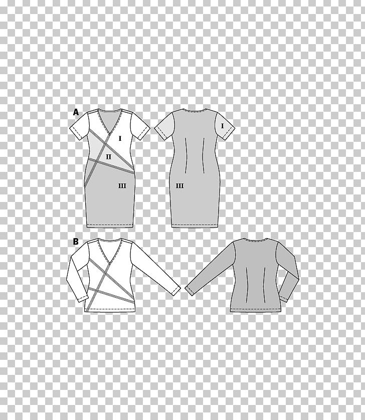 T-shirt Burda Style Dress Pattern PNG, Clipart, Angle, Area, Arm, Black, Black And White Free PNG Download