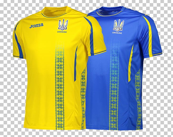 Ukraine National Football Team Kit Jersey PNG, Clipart, Active Shirt, Brand, Clothing, Electric Blue, Football Free PNG Download