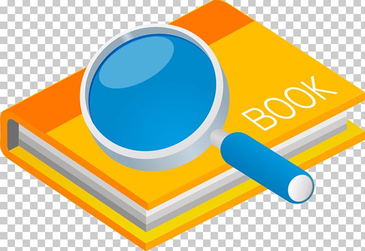 Yellow Magnifying Glass Book Euclidean PNG, Clipart, Area, Blue, Book, Book Icon, Booking Free PNG Download