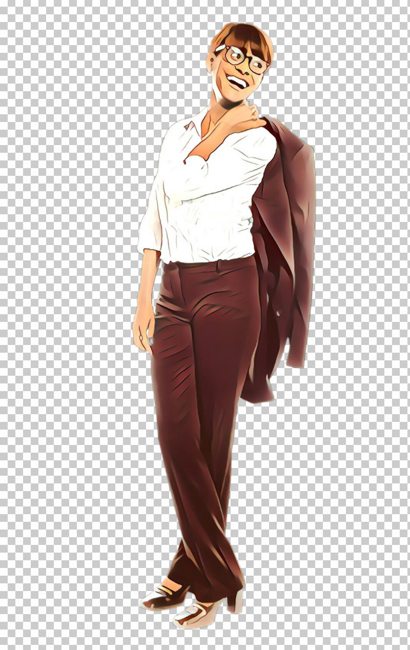 Clothing Standing Brown Waist Trousers PNG, Clipart, Brown, Clothing, Joint, Leg, Neck Free PNG Download