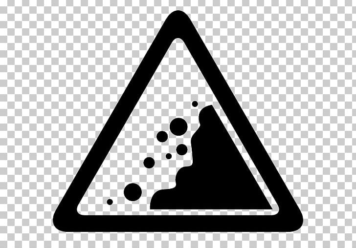 Landslide Computer Icons Symbol Sign PNG, Clipart, Angle, Area, Black, Black And White, Computer Icons Free PNG Download