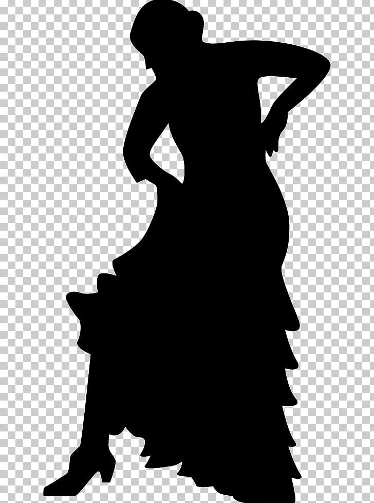 Dance Silhouette Flamenco Woman PNG, Clipart, Animals, Art, Black, Black And White, Child Free PNG Download