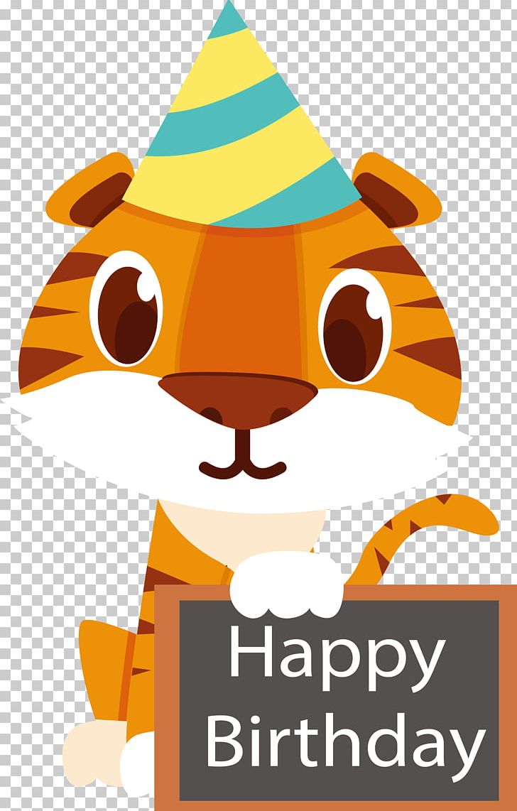 Tiger Birthday Greeting Card PNG, Clipart, Animals, Birthday Card, Business Card, Card Vector, Cartoon Free PNG Download
