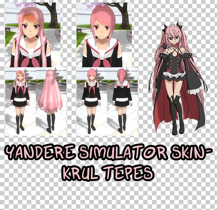 Yandere Simulator Costume Seraph Of The End Cosplay Skin PNG, Clipart, Anime, Art, Character, Clothing, Cosplay Free PNG Download