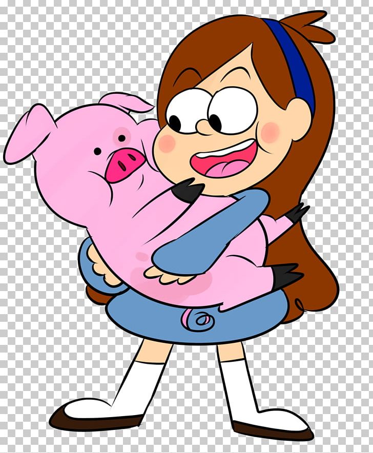 Cartoon Illustration A Girl And Her Pig Fan Art PNG, Clipart, Area, Art, Artwork, Bow Girl, Boy Free PNG Download