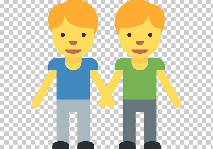 Emojipedia Man Holding Hands Boy PNG, Clipart, Area, Boy, Cartoon, Child, Communication Free PNG Download
