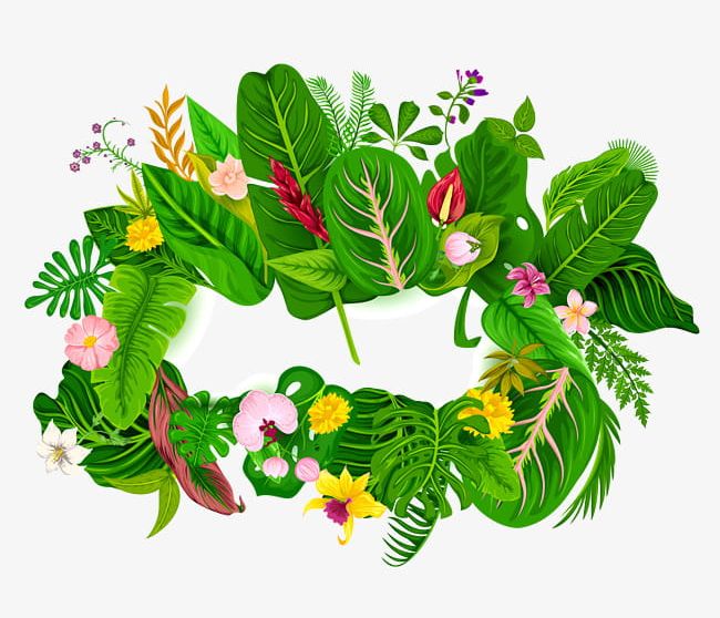 Women Hand Painted Green Leaves PNG, Clipart, Background, Beautiful, Border, Elements, Floral Free PNG Download