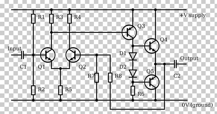 Amplifier Electronic Circuit Electronics Circuit Diagram Bipolar Junction Transistor PNG, Clipart,  Free PNG Download
