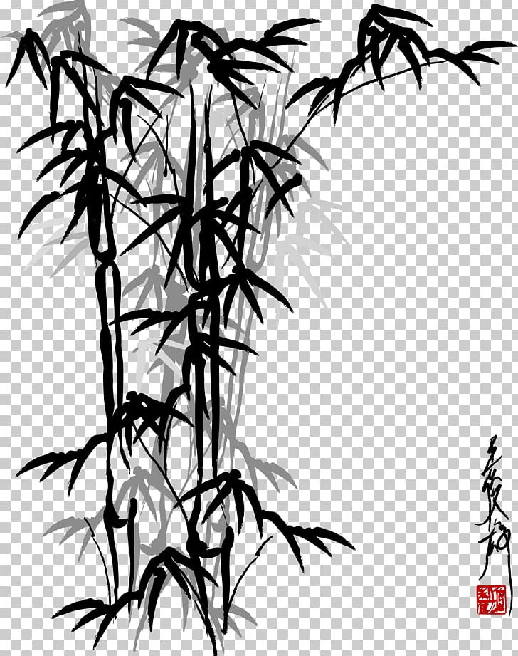 Bamboo Painting Drawing Chinese Painting PNG, Clipart, Branch, Brush, Effect, Effect Vector, Elements Vector Free PNG Download