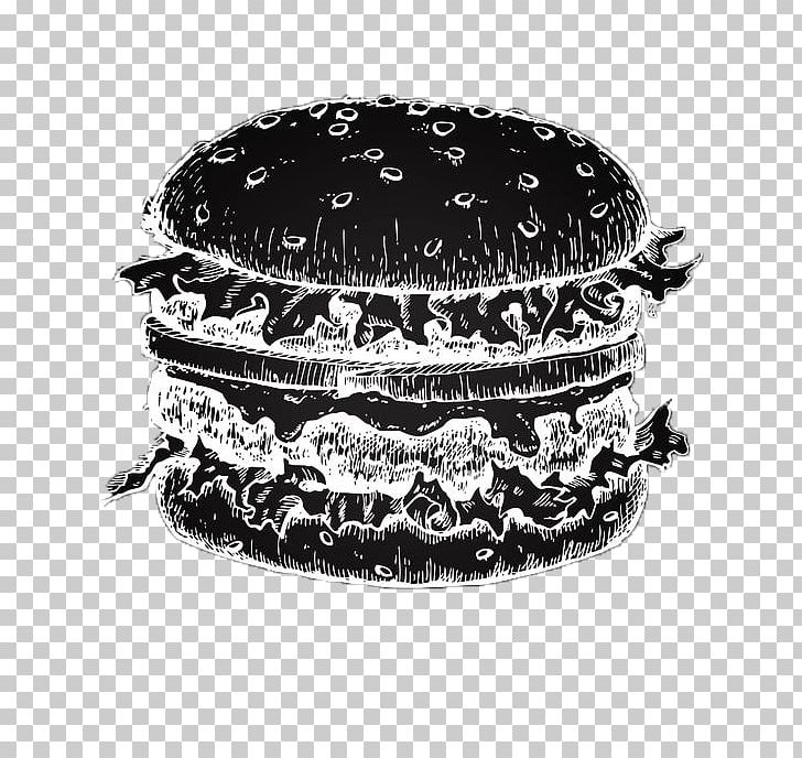 Hamburger Fast Food Cheeseburger Drawing PNG, Clipart, Bimo Burger Stand, Black, Black And White, Blackboard, Cheeseburger Free PNG Download