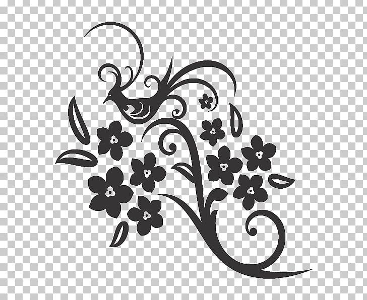Floral Design PNG, Clipart, Art Deco, Art Nouveau, Black And White, Branch, Decal Free PNG Download