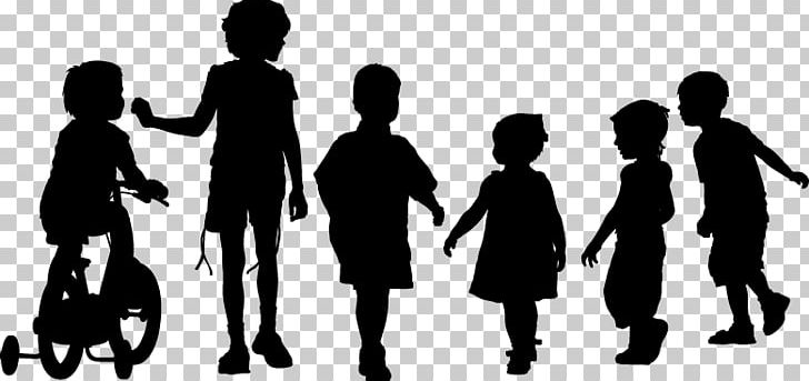 child walking silhouette