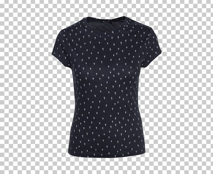 T-shirt Polka Dot Shoulder Sleeve Dress PNG, Clipart, Black, Black M, Blouse, Clothing, Dress Free PNG Download