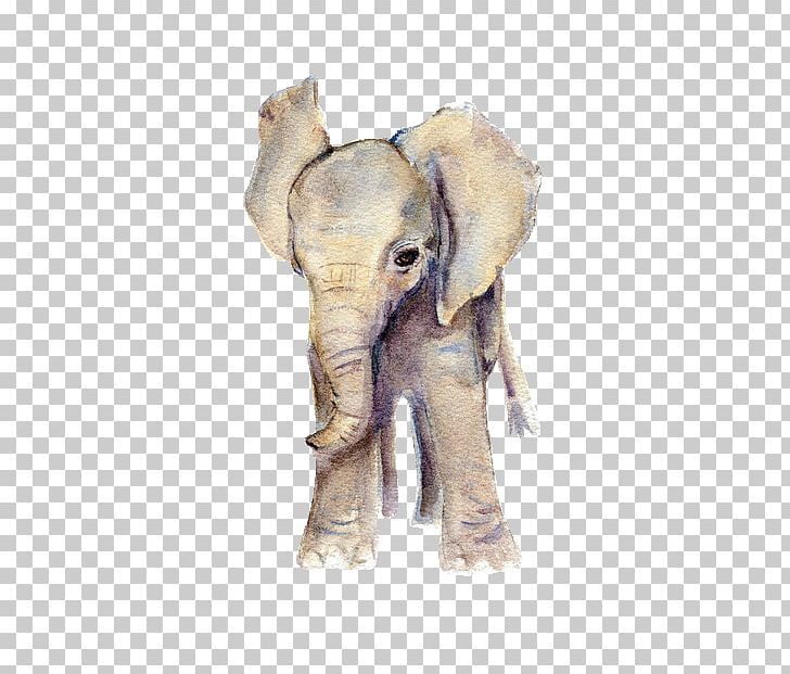 African Elephant Watercolor Painting Printmaking PNG, Clipart, African Elephant, Animals, Asian Elephant, Baby, Baby Elephant Free PNG Download