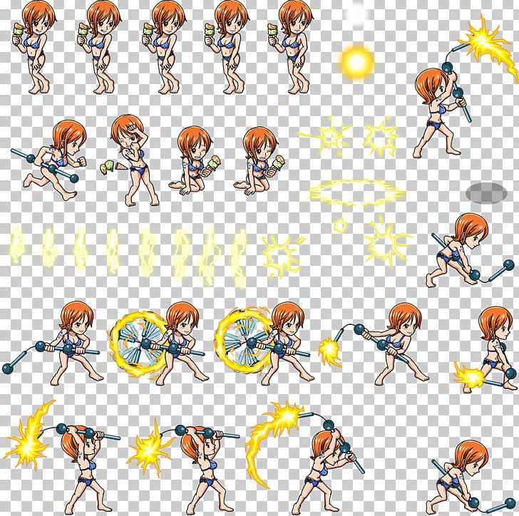 One Piece Treasure Cruise Nami Sprite Character PNG, Clipart, Animal Figure, Area, Body Jewelry, Cartoon, Character Free PNG Download
