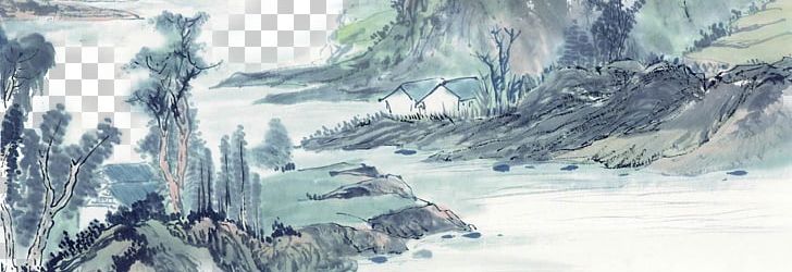 Watercolor Landscape Watercolor Painting Art PNG, Clipart, Arctic, Geological Phenomenon, Ink, Ink Wash Painting, Paint Free PNG Download
