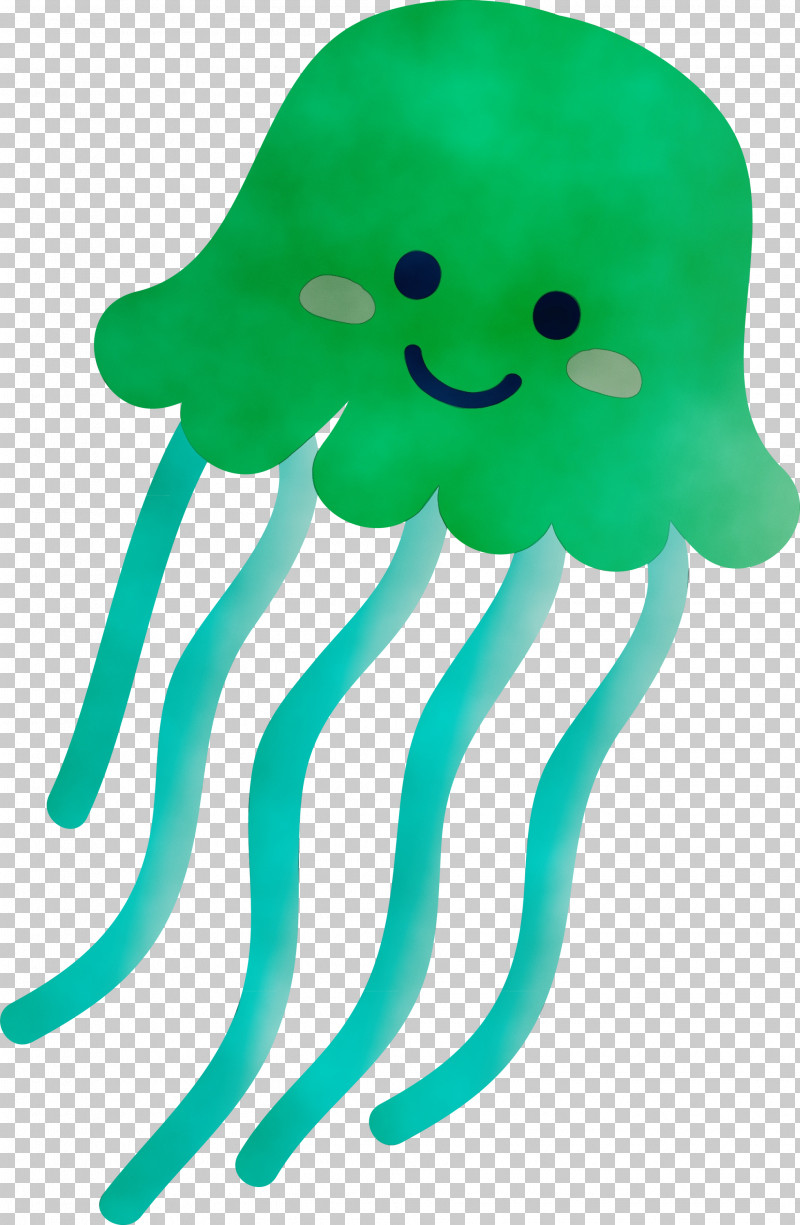 Octopus Green PNG, Clipart, Green, Octopus, Paint, Watercolor, Wet Ink Free PNG Download