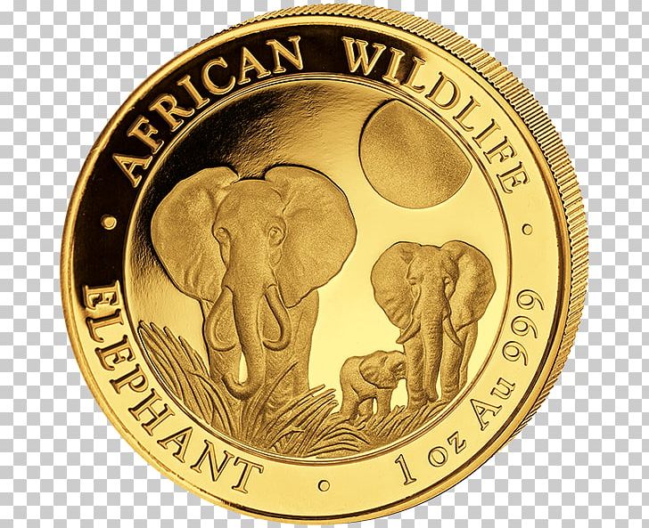 African Elephant Somalia Elephantidae Gold Coin PNG, Clipart, African Elephant, Bullion, Bullion Coin, Cash, Coin Free PNG Download