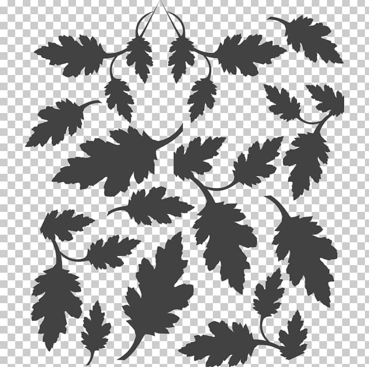 Black Silhouette Flowering Plant Leaf PNG, Clipart, Black, Black And White, Black M, Branch, Camoflage Free PNG Download