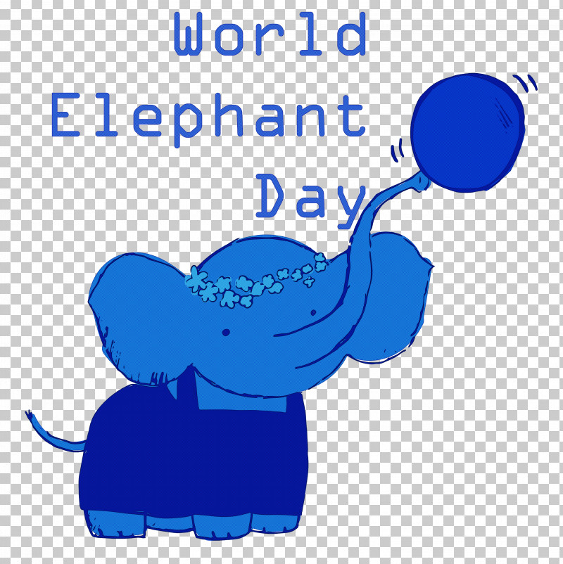 World Elephant Day Elephant Day PNG, Clipart, Behavior, Cartoon, Human, Line, Mathematics Free PNG Download