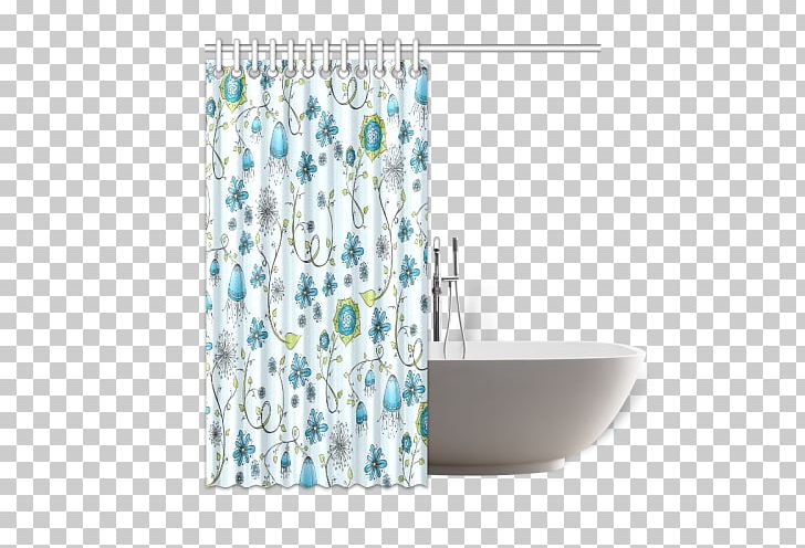 Curtain Douchegordijn Shower Flower Blue PNG, Clipart, Aqua, Blue, Common Daisy, Curtain, Dandelion Free PNG Download