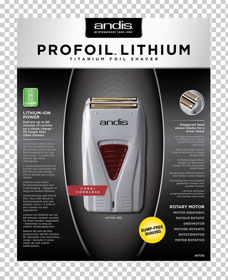 Hair Clipper Andis ProFoil 17150 Shaving Andis Slimline Ion T-Blade Cordless Trimmer PNG, Clipart, Andis, Andis Profoil 17150, Barber, Brand, Foil Free PNG Download