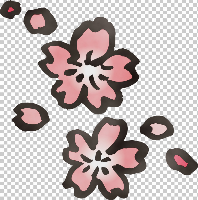 Pink Petal Plant Pattern Flower PNG, Clipart, Cherry Flower, Floral, Flower, Paint, Petal Free PNG Download