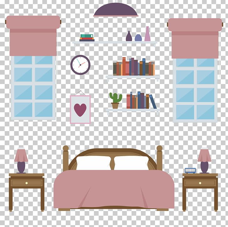 Bedroom Furniture Illustration PNG, Clipart, Bed, Bedding, Bedroom, Bed Sheet, Beds Vector Free PNG Download