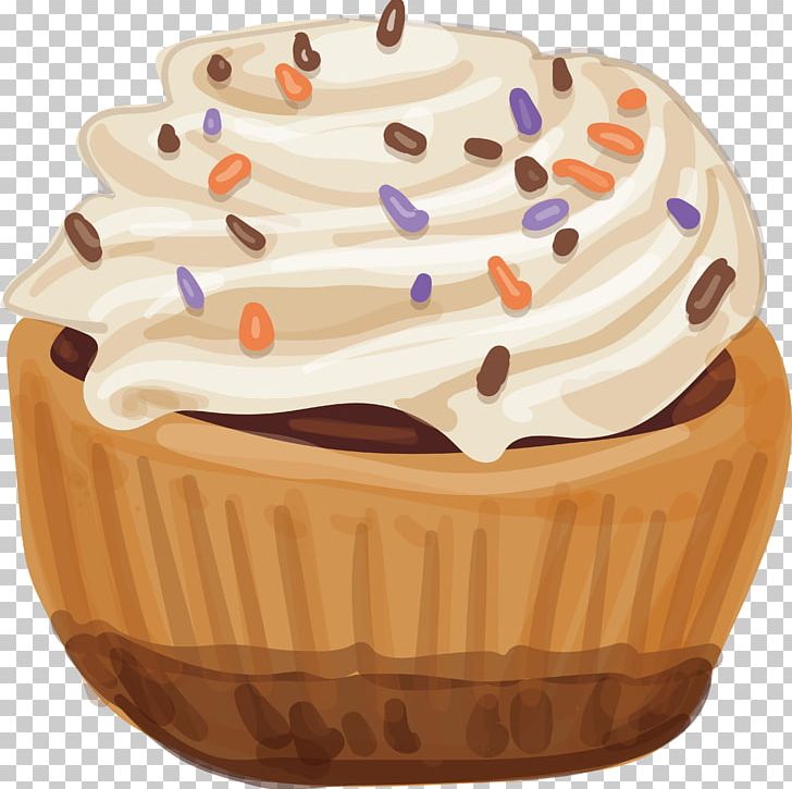 Cupcake Cream Watercolor Painting PNG, Clipart, Artworks, Cake, Cream, Encapsulated Postscript, Food Free PNG Download