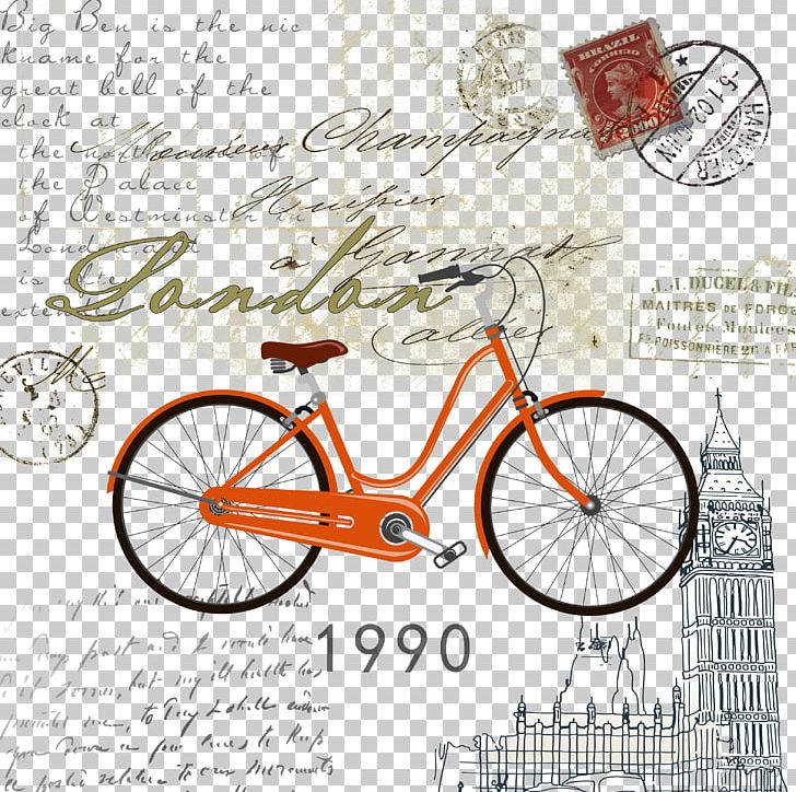 Painting Stock Photography Bicycle Vintage Clothing PNG, Clipart, Bicycle Accessory, Bicycle Frame, Bicycle Part, Bicycles, Big Ben Free PNG Download