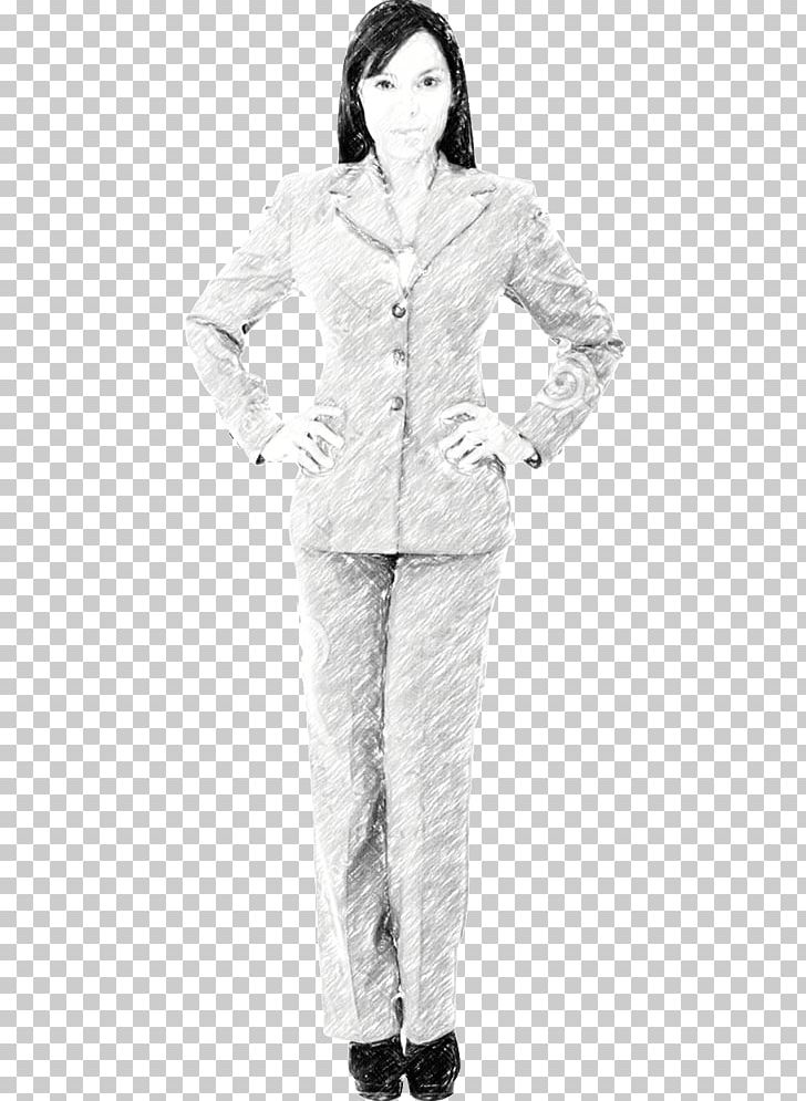 Costume White Outerwear Sleeve Fur PNG, Clipart, Black And White, Clothing, Costume, Costume Design, Fashion Design Free PNG Download