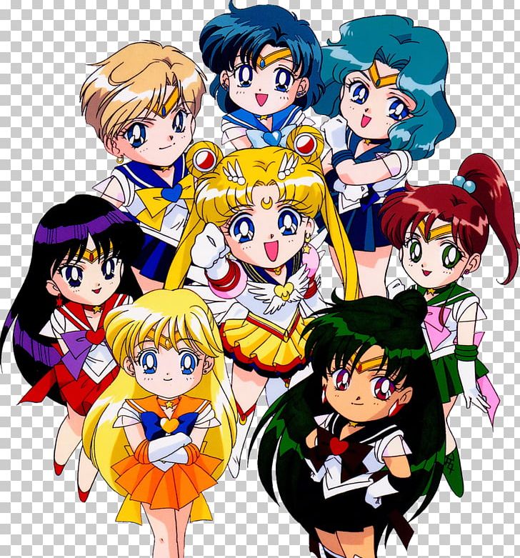 Sailor Moon Sailor Venus Chibiusa Sailor Jupiter Sailor Mercury PNG, Clipart, Anime, Art, Cartoon, Chibi, Chibichibi Free PNG Download