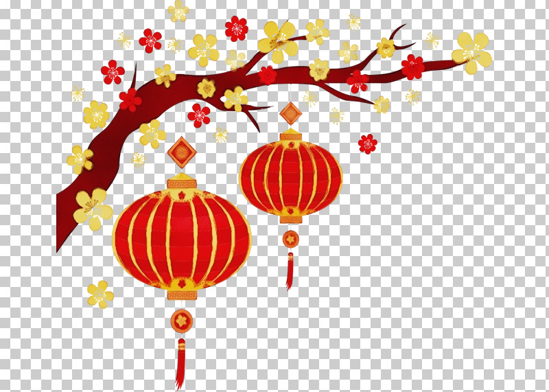Red Lantern Plant Ornament PNG, Clipart, Lantern, Ornament, Paint, Plant, Red Free PNG Download