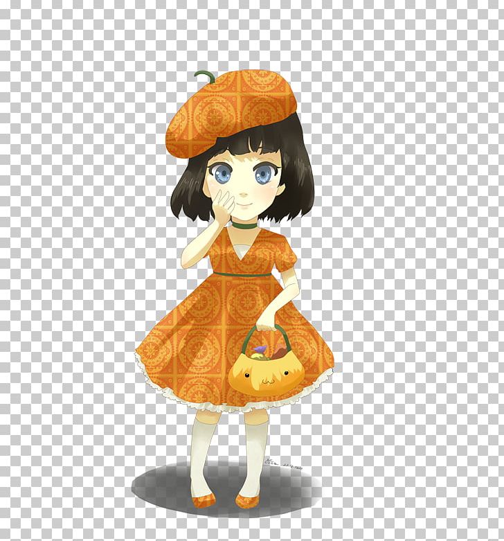 Cartoon Doll PNG, Clipart, Cartoon, Doll, Orange, Trick Or Treath Free PNG Download