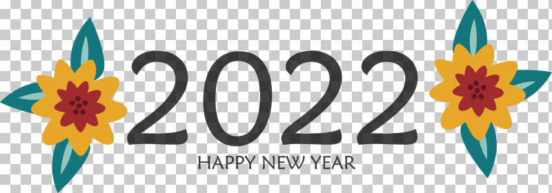 2022 Happy New Year 2022 New Year 2022 PNG, Clipart, Flower, Logo, Meter, Petal, Yellow Free PNG Download