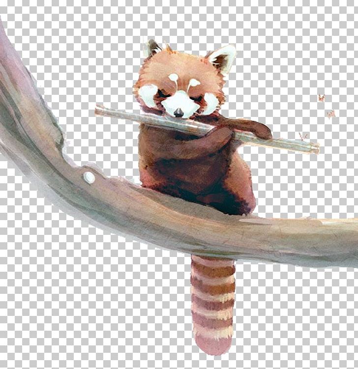 Red Panda Giant Panda Raccoon Watercolor Painting Squirrel PNG, Clipart, Animal, Art, Bear, Branches, Carnivoran Free PNG Download