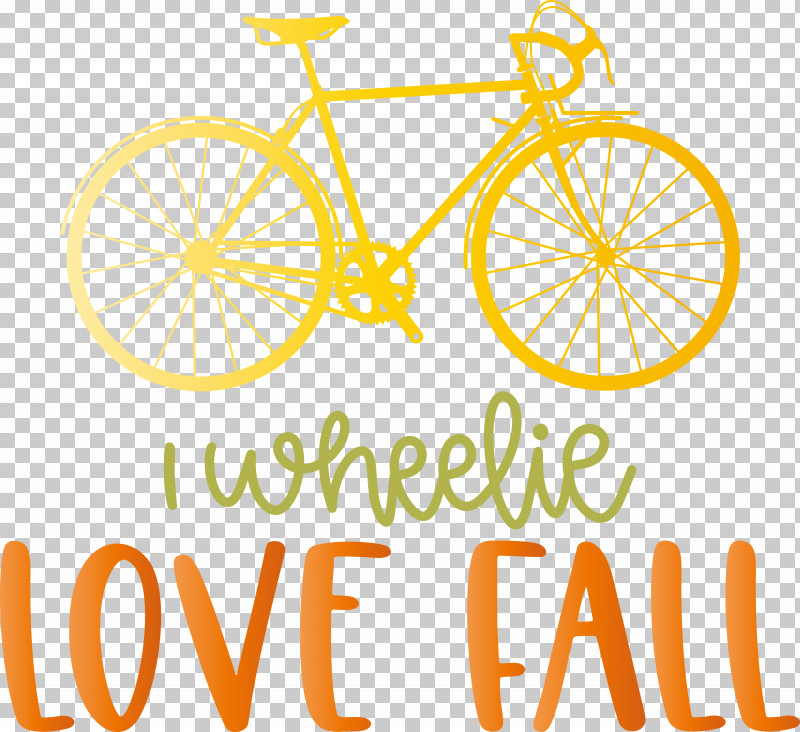 Love Fall Love Autumn I Wheelie Love Fall PNG, Clipart, Bicycle, Bicycle Frame, Bicycle Wheel, Logo, Meter Free PNG Download